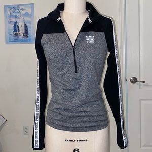 PINK half zip jacket with pocket